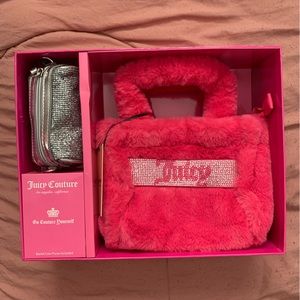 Juicy Couture Free Love Mini Tote $ Barrel Coin Purse Set💄